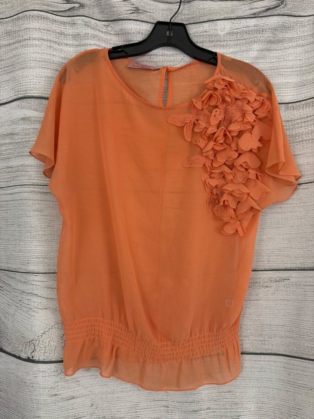 Ted Baker London Teren 3D Frill Shoulder Top Size 1/S